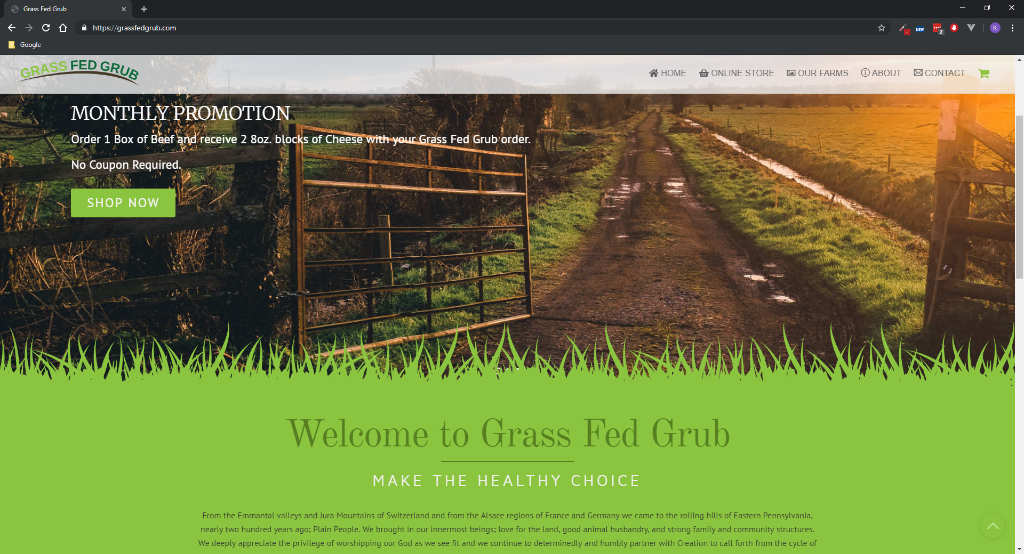 Grass Fed Grub
